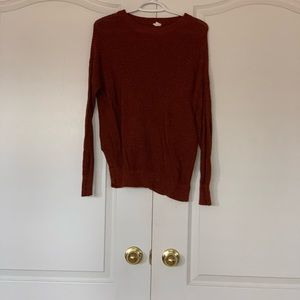Burnt orange knit sweater